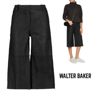 Walter Baker 100% Goat Leather Pants Cropped, Size 4 MSRP $748
